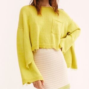 Free People Prism Fringe Pullover Sweater